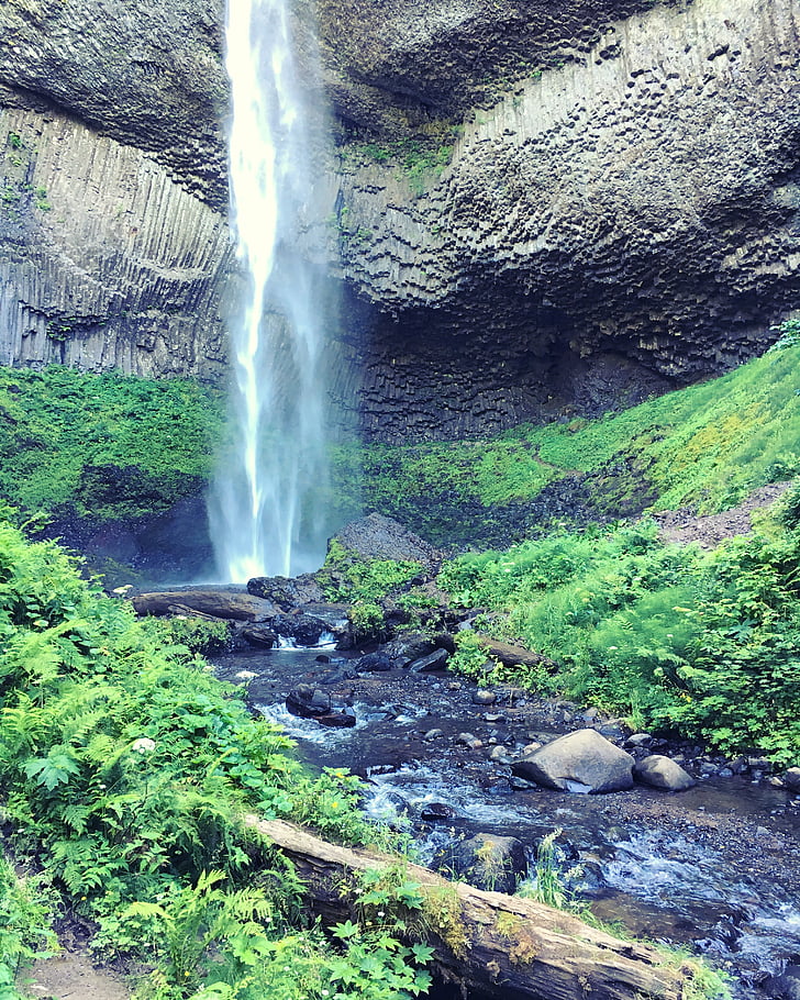 oregon, waterfall, latourrel, nature, water, scenic, falls