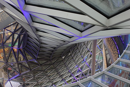 Франкфурт на Майн, архитектура, сграда, търговски център, бяло, стъкло, Прозорец