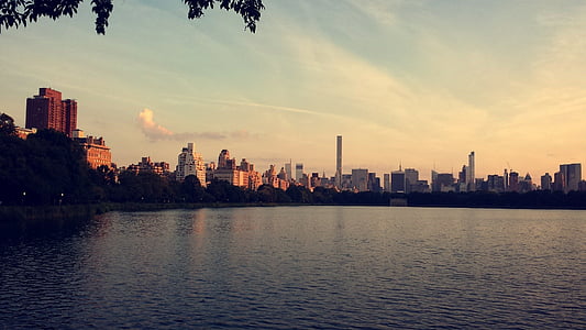 központi park, New York-i, New york city, New york város háttérkép, felhőkarcoló, építészet, épület külső