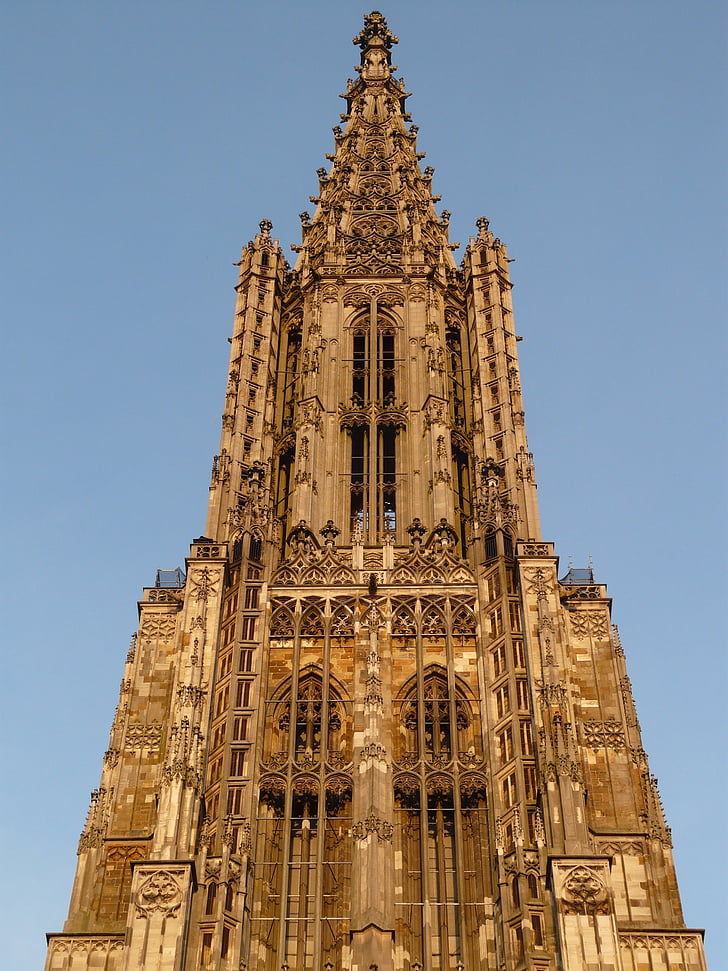 Münster, Dom, kostel, budova, fasáda, Architektura, víra