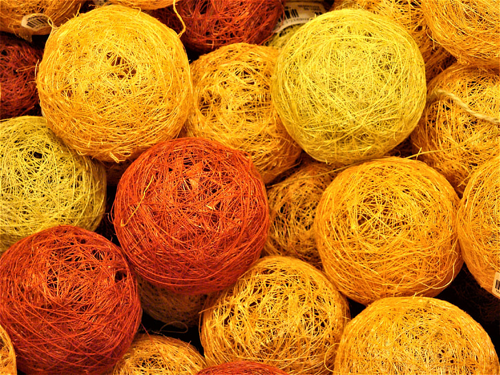 yarn, balls, cord
