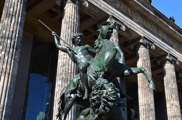 Berliin, skulptuur, pronks, hobune, Reiter, piklik, muuseum