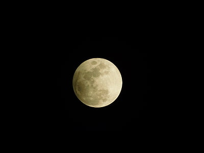 Moon, Eclipse, ruumi, kosmoses, öö, astronoomia, kuu pind