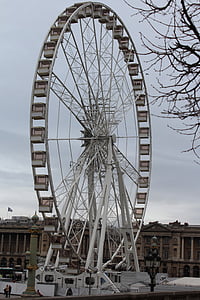 roda gigante, Paris, Parque, entretenimento, justo, espaço mensurável, diversão