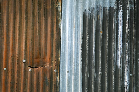 sheet, corrugated, rust, colors, metal, rusty, texture