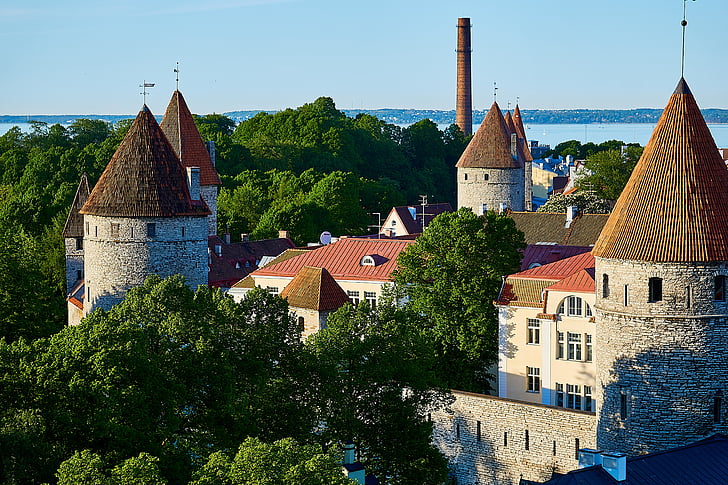 estonia, tallinn, reval, historically, old town, baltic states, architecture