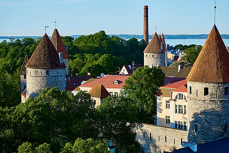 Estonsko, Tallinn, Reval, historicky, staré město, pobaltské státy, Architektura