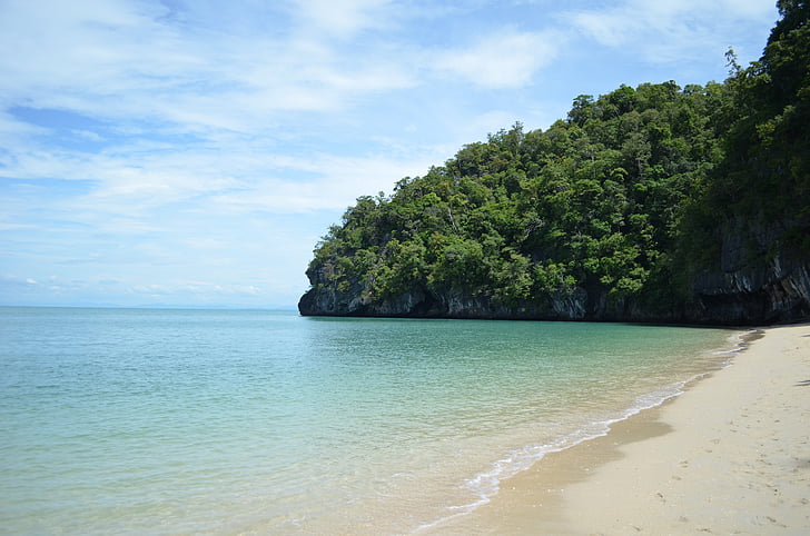 Beach, afslapning, Langkawi