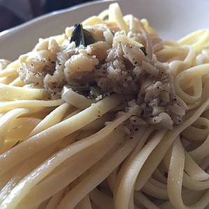 tjestenina, češnjak, špageti, hrana, talijanski, bosiljak, zdrav