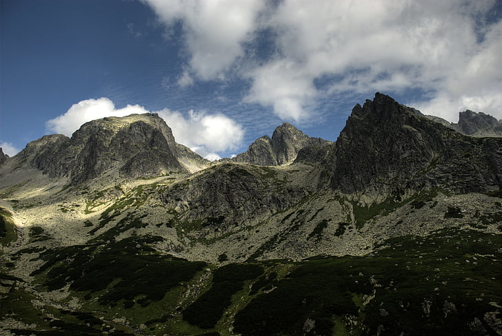 Slovakija, Tatrai, kraštovaizdžio, vaizdas iš viršaus, kalnai, Gamta, Rodyti