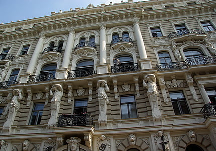Latvija, Riga, baročni, fasade