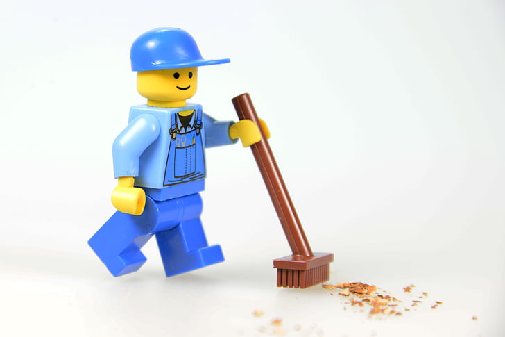 LEGO, legomaennchen, menn, arbeidere, arbeid, avkastning, periodiske uke
