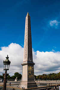 Париж, Обелиск, Площадь, лампа, Памятник, Башня, Франция