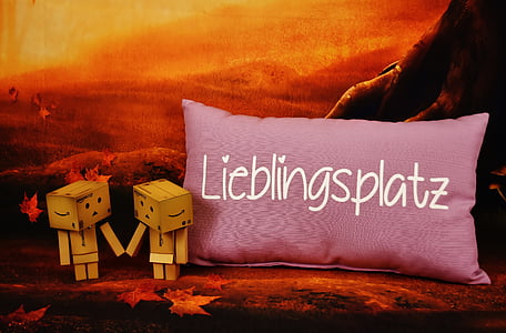 love, danbo, favorite place, pillow, valentine's day, greeting card, romantic