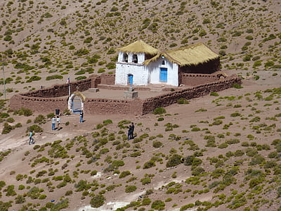 Chile, Etelä-Amerikka, Luonto, maisema, Atacama, Desert, kirkko