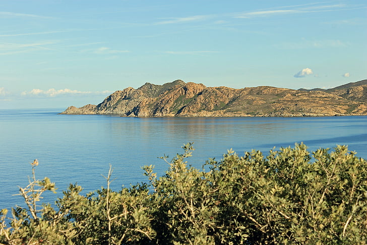 Korsikas, kalns, maquis, salas, skaistuma sala, ainava, pakalni
