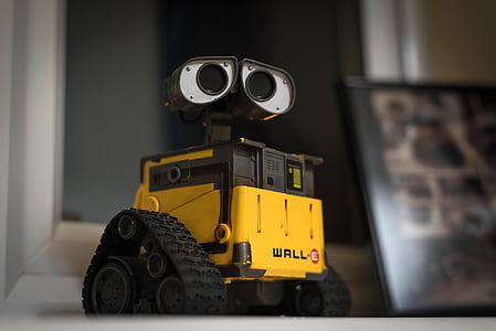 wall e, robot, figure, toy, technology, movie, pixar