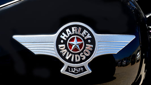 Harley davidson, Distintivo, moto, Davidson, Harley, bici, icona