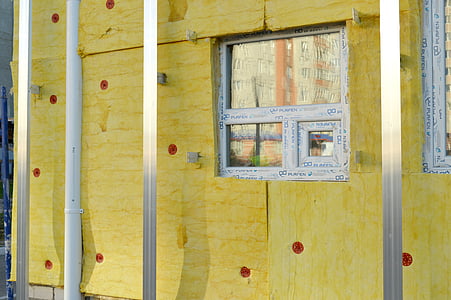 facade insulation, the façade of the, thermal insulation, wall, construction, wall house, wall building