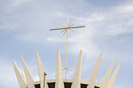 Cruz, Cattedrale, Brasilia, visita, corsa, Monumento, urbano