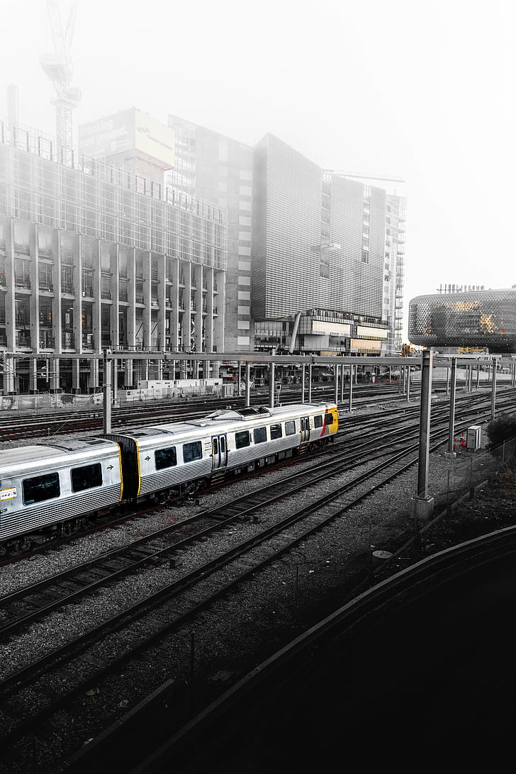 selective, color, photography, train, station, building, structure