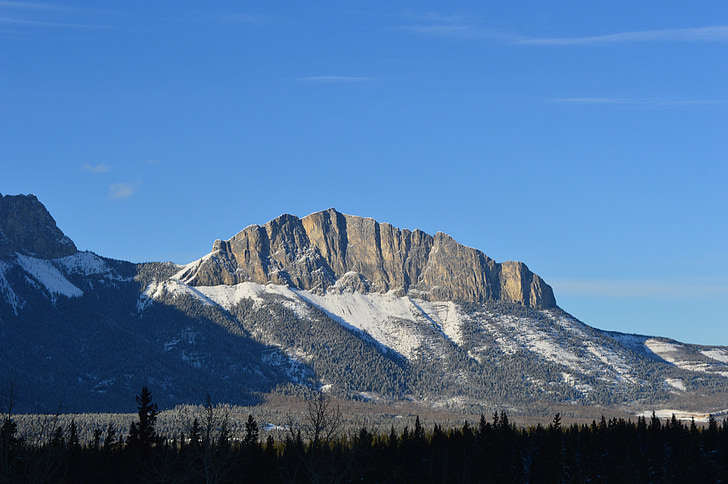 montanha, yamnuska, Alberta, Canmore, Banff