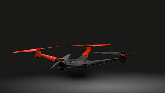 UAV, dessin ou modèle industriel, conception, Flying, véhicule aérien, hélice, hélicoptère