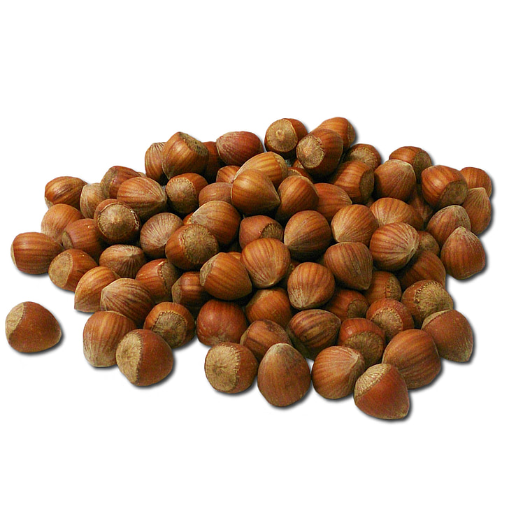 noten, hazelnoten, voedsel, moer, bruin, nutshells, hazelnoot