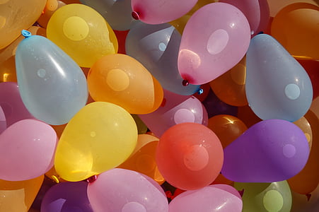 balony, woda bomba, Kolor, Latem, dziecko, Rozrywka, zabawa
