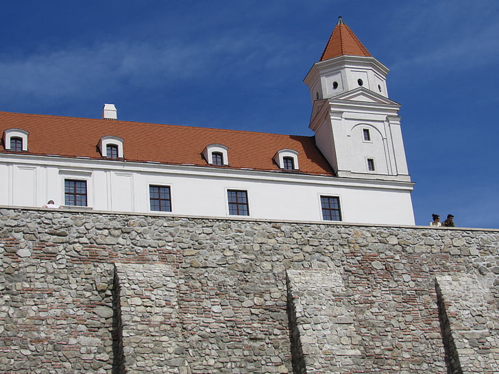 Castle, Bratislava, Slovakia, kota tua, arsitektur abad pertengahan