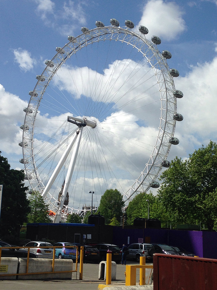 Lontoo, London Eye-maailmanpyörä, Maailmanpyörä, Englanti, Matkailu, Westminster, kuuluisa
