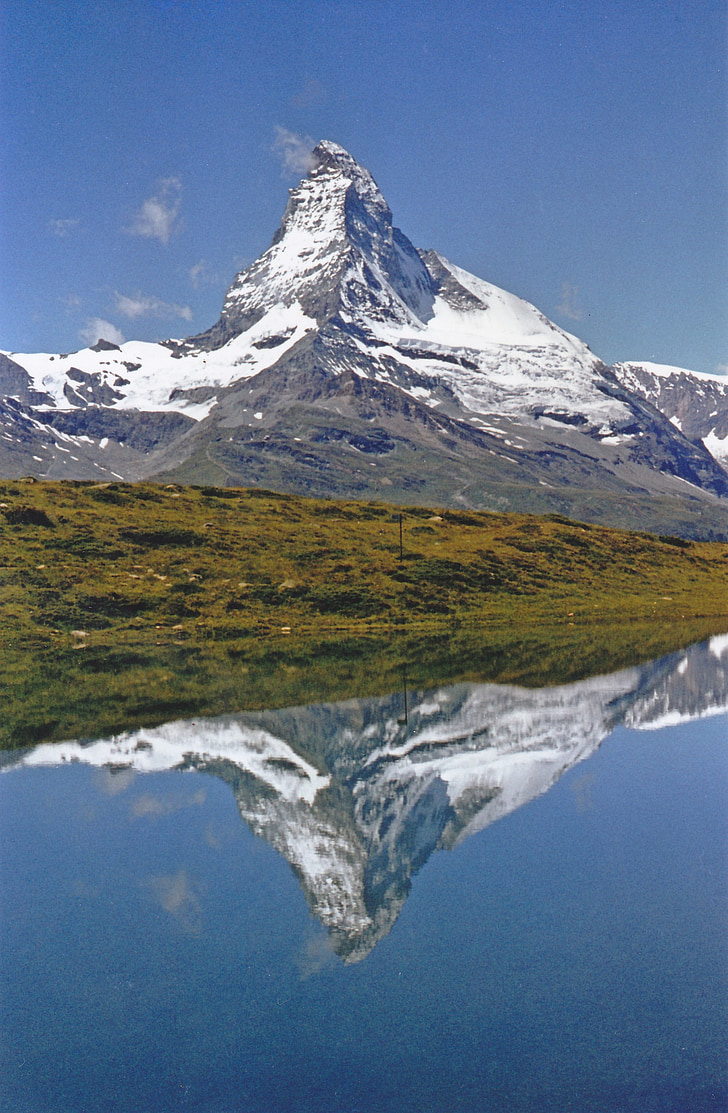 Matterhorn, Mountain, Zermatt, Alpin, Schweiz, landskap, Valais