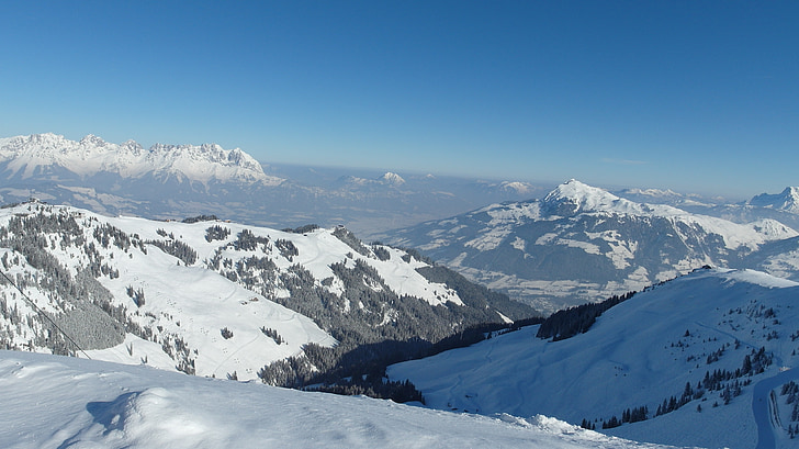 montanhas, neve, Alpina, férias de esqui, montanha, dos Alpes, Inverno