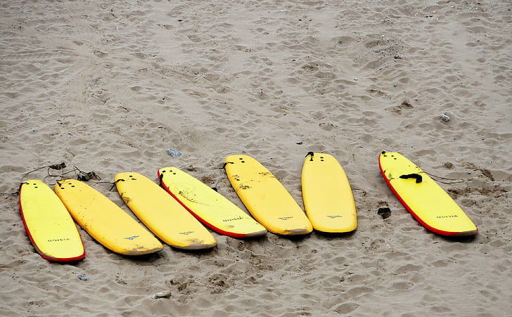 surf, boards, beach, surfing, sport, sea, water