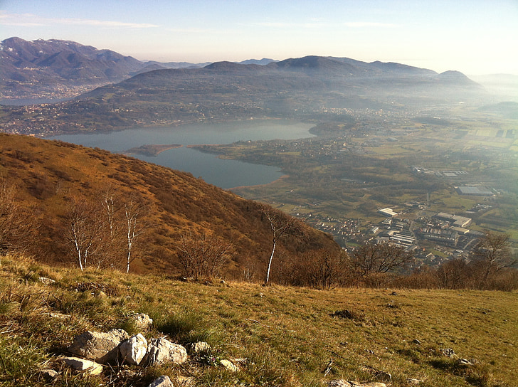 pogled z monte barro, Alta brianza, jezero, annone, Oggiono, panoramski