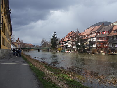 Bamberg, pequeña Venecia, otoño, agua