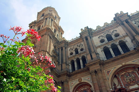 Malaga, katedralen, arkitektur, bygge, Málaga, bygningen utvendig, innebygd struktur