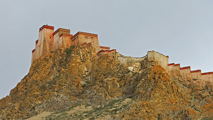 Fort, landschap, het platform, Fort berg, gebouw