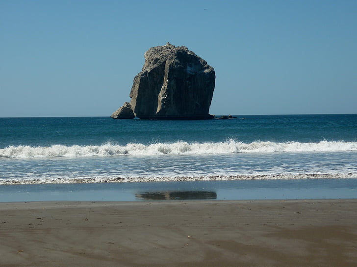 heksene rock, Guanacaste, Costa rica, Surf, stranden, hav, sand