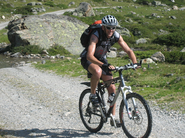 Chạy xe đạp, xe đạp, transalp, thể thao, xe đạp, hoạt động ngoài trời, người đàn ông