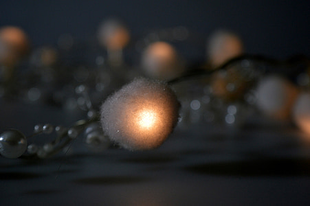 imatge de fons, llum, boles, perles, Cadena
