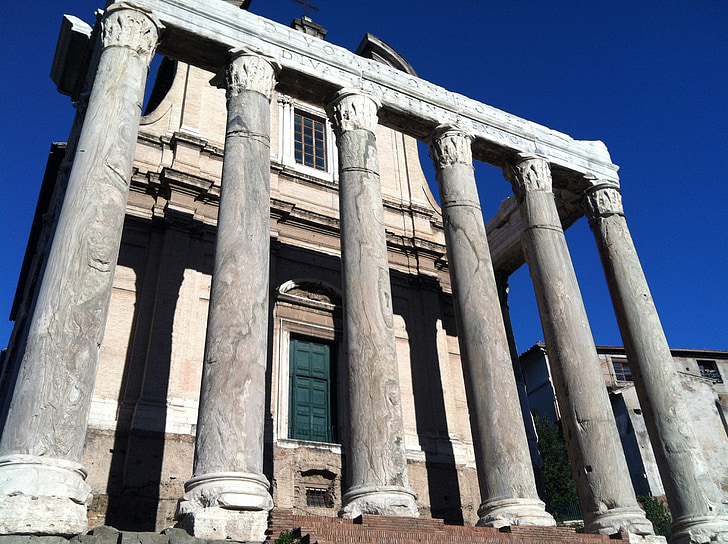 Rím, Fórum, stĺpce, pamiatka, Kultúra, zrúcaniny, staré