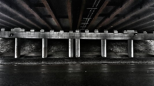 ponte, autoestrada, Boston, Medford, Massachusetts