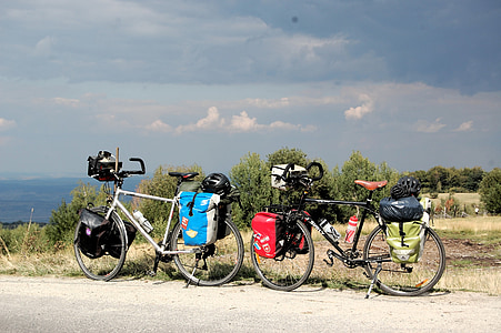 bicicleta, viatges, bicicletes, viatge