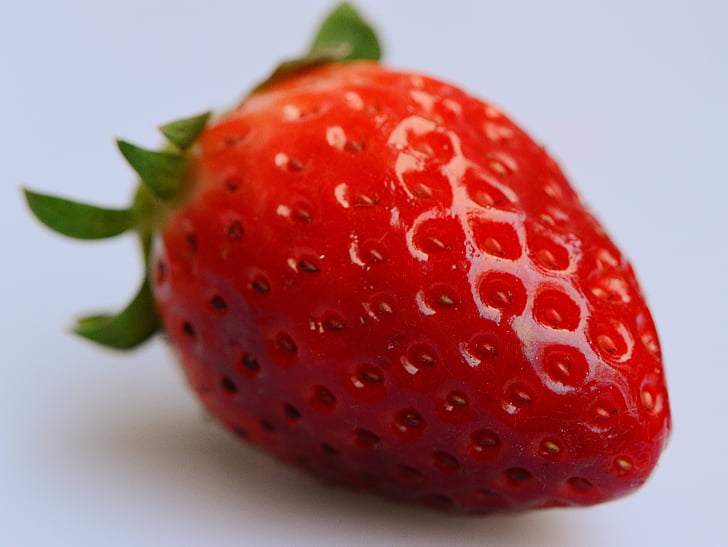 fraises, fruits, fermer, fruits, rouge, Sweet, alimentaire