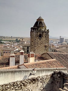 Trujillo, edifício histórico, vista de Trujillo