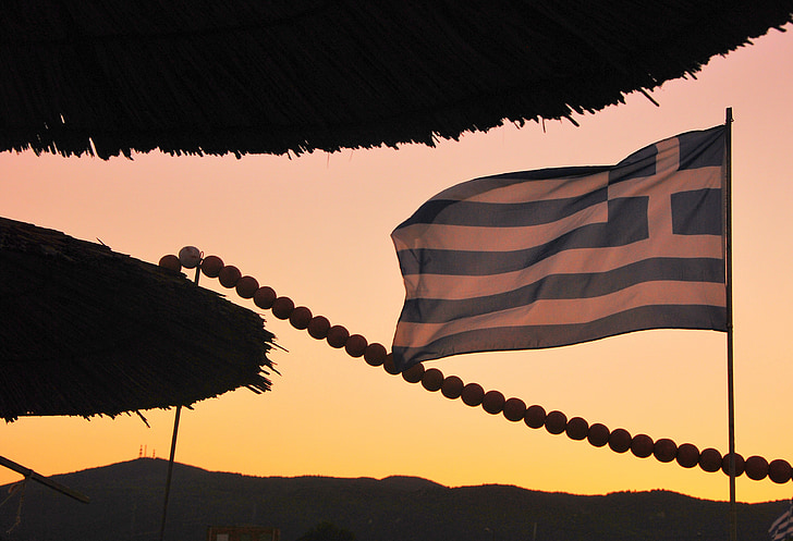 Griekenland, vlag, Grieks, symbool