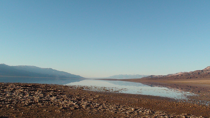 Dolina śmierci, słone jezioro, Nevada, krajobraz, bezdroża, dekoracje, naturalne