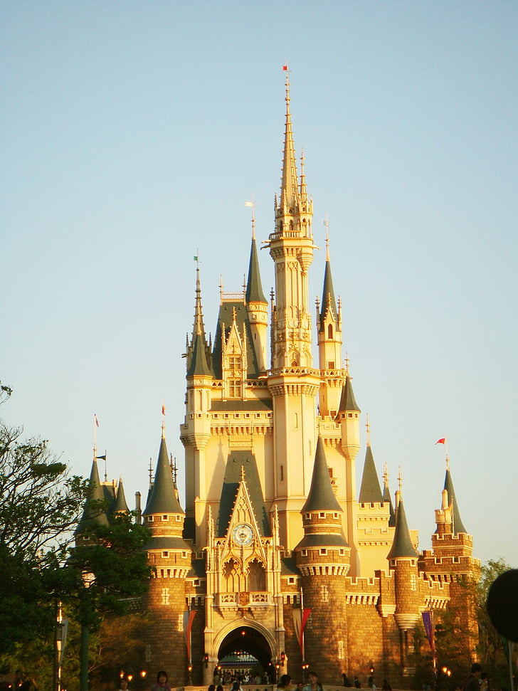 Disney land, Tokyo disneyland, Tokió, vidámpark, Castle, Japán, utazás
