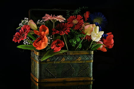 stieg, Tulpen, Farbe, Blumenstrauß, Blumen, Vase, Blume